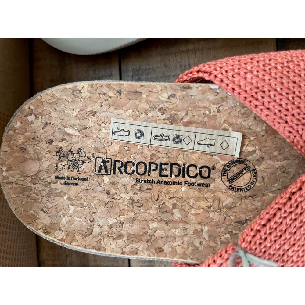 ARCOPEDICO Pantanal Slide Knit Sandal in Brick Sz EU-40 NEW - Picture 5 of 8